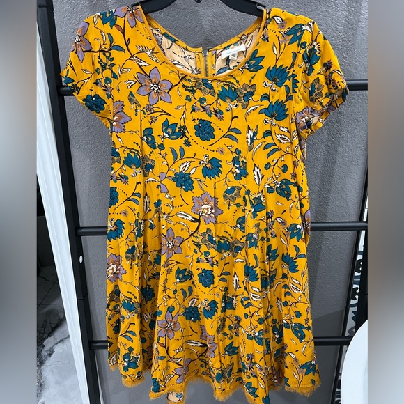 Silence + noise (Urban Outfitters) yellow floral dress - Picture 2 of 5